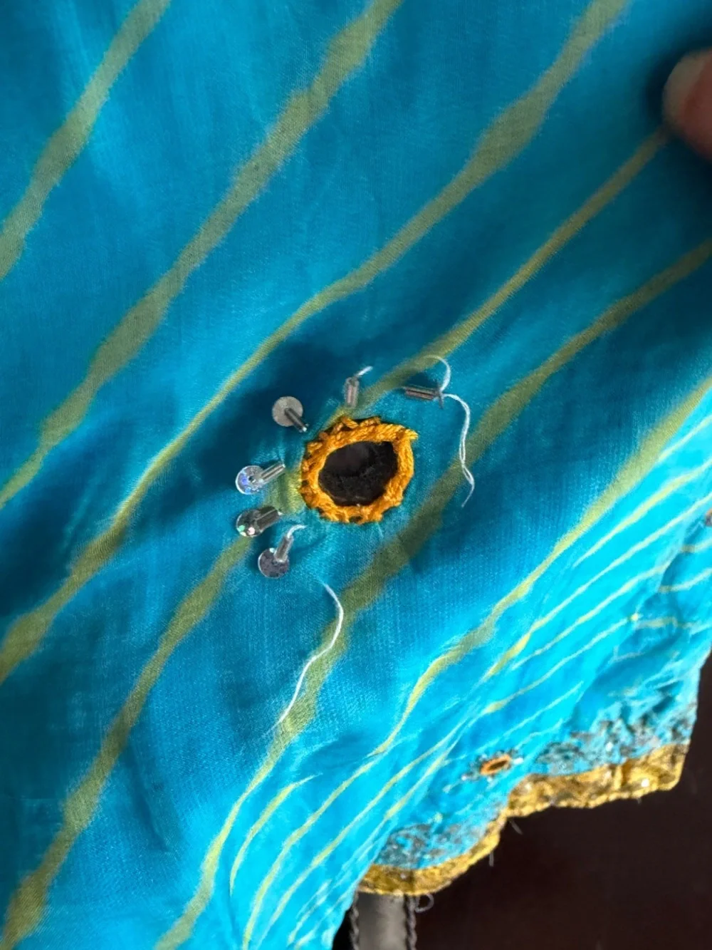Handmade Traditional Gujarati Chania Choli Skirt - Picture 7 of 8